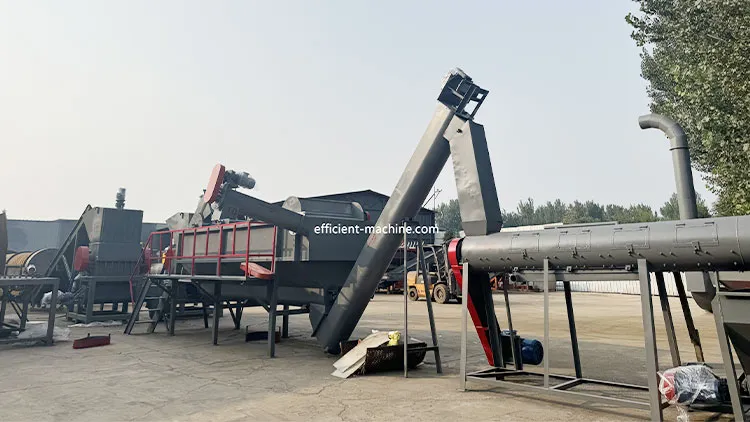 PET plastic hot cleaning line