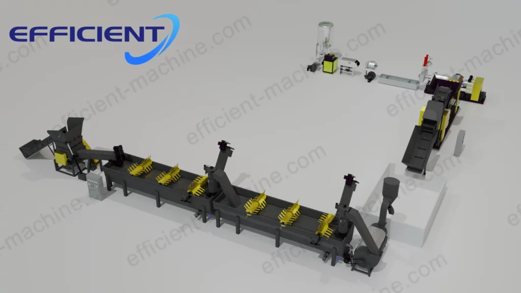 Máquina de reciclagem de resíduos plásticos PPPE