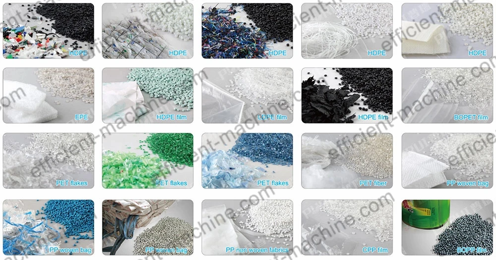 waste plastics and processed plastic pellets