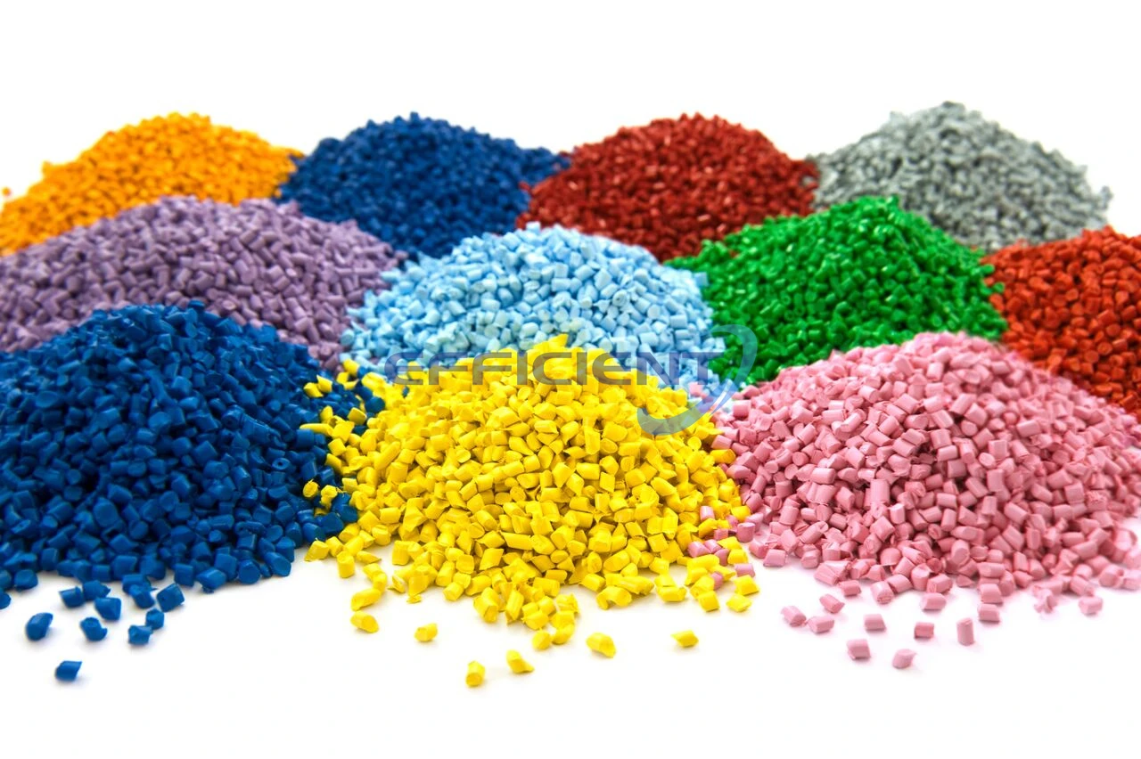 recycled plastic particles